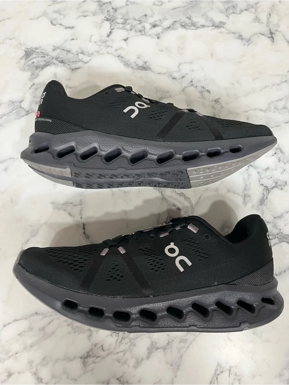 ON Cloudsurfer Women’s All Black Running Shoes Size 9.5